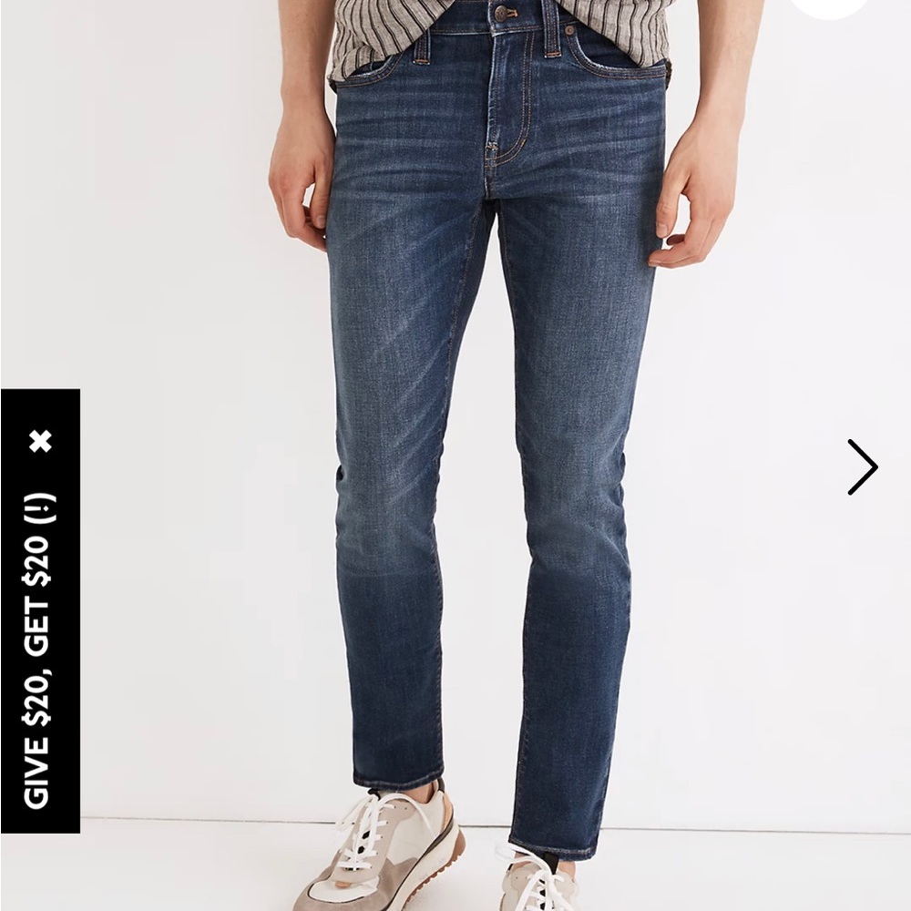 Madewell Men's Skinny Jeans in Leeward Wash (Coolmax)